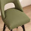 Tabouret de comptoir pivotant revêtu de lin Nora avec structure et repose-pieds en bois massif noir-228532473-228768742