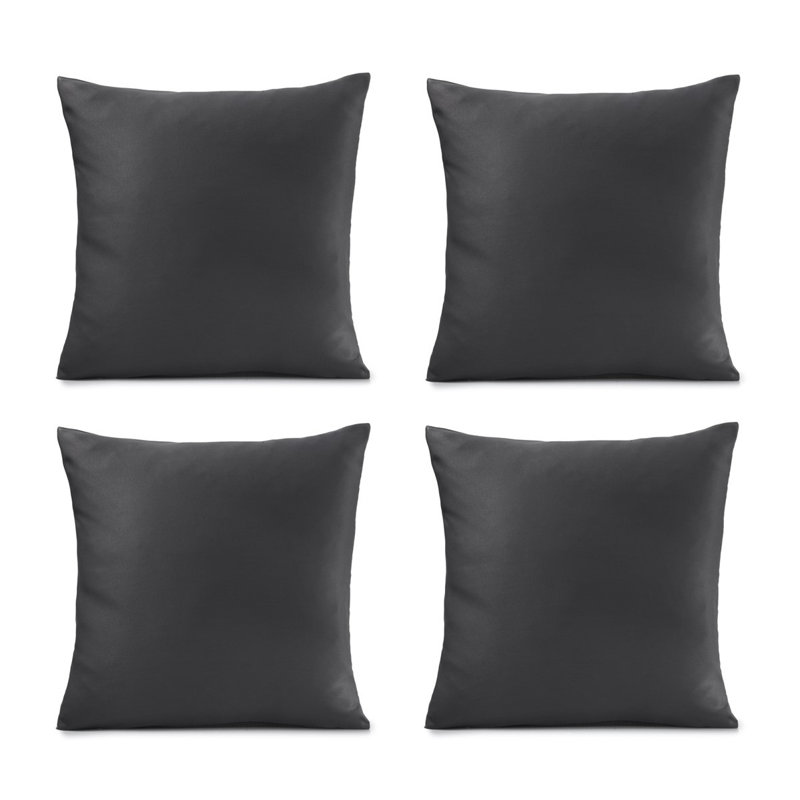 Nashli Square Cushion, Charcoal