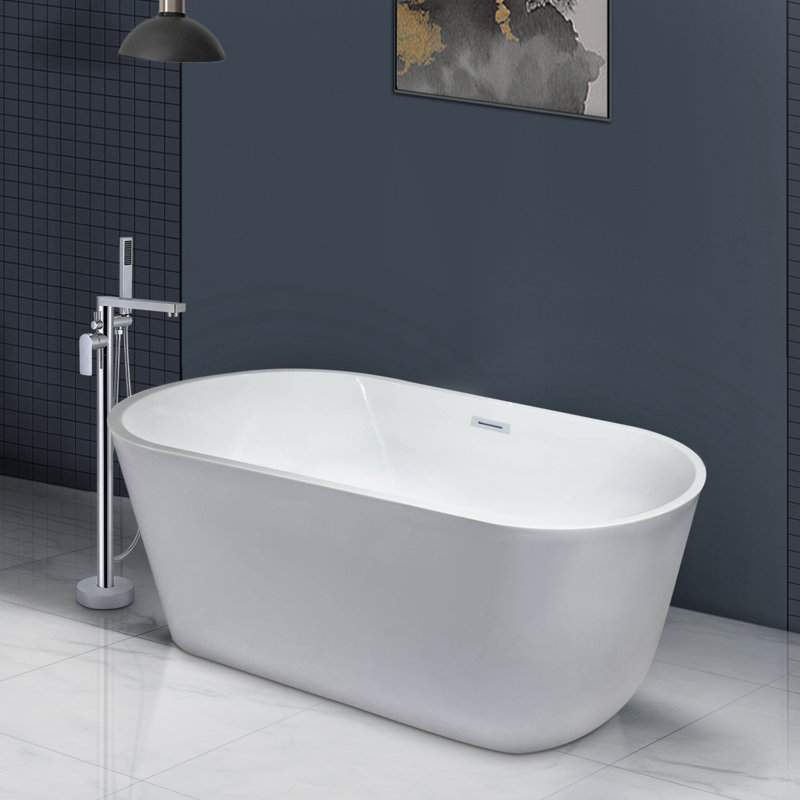 Baignoire de trempage autoportante en acrylique 47 po. X 27 po.