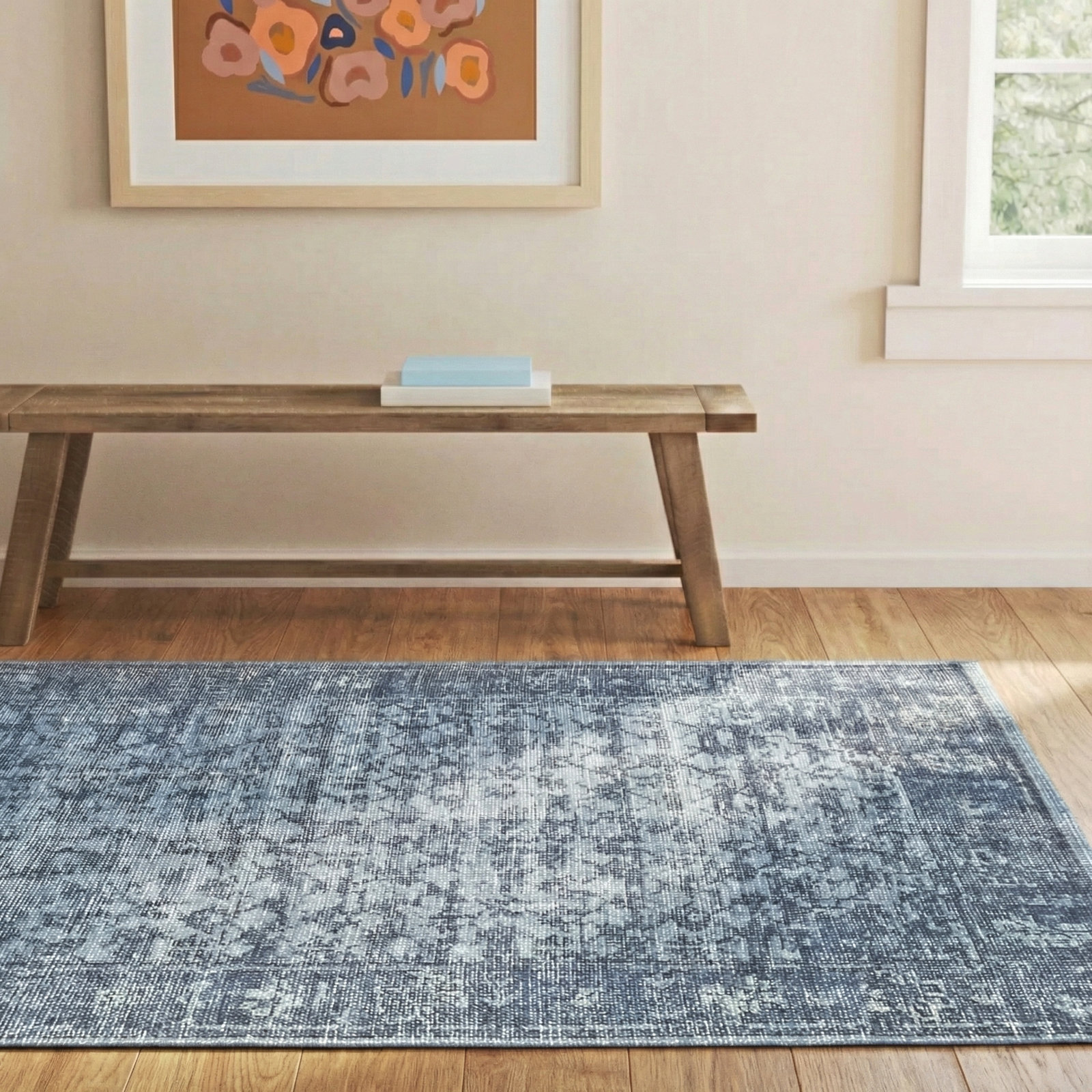 Handmade Rug, Rectangle 5' x 8'