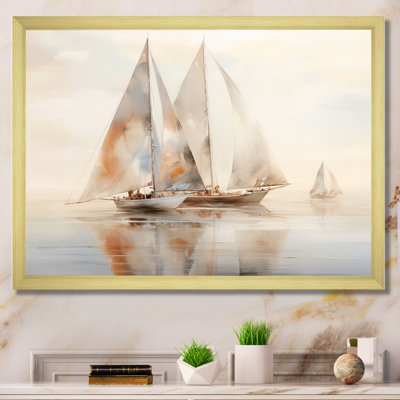 " Beige Boat Minimalism II "