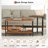 Summerall Nesting Coffee Table Set Of 2, Rectangle Center Table And C Shaped End Table With Charging Station & Side Pouch For Living Room, Bedroom Small Space
