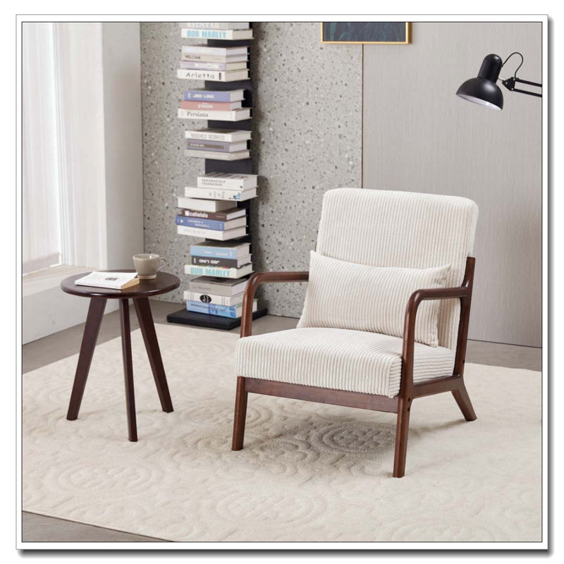 Ensemble de chaise d'appoint et table basse Modern, Beige