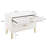 Dumbo 35" Fluted Dresser In White (3-Drawer)-583326896