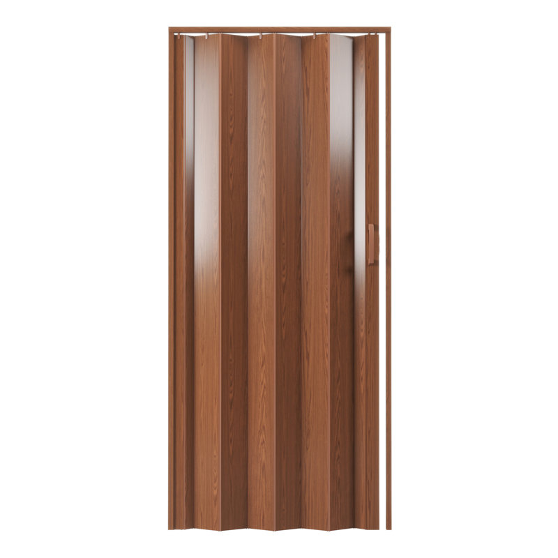 Portes accordéon pliables en PVC de 36 po ou cloison d'intimité pour usage interne, Brun