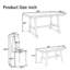 Ensemble de table de salle à manger en bois espresso et blanc 6 pièces avec 4 chaises et un long banc-612127831-612127830