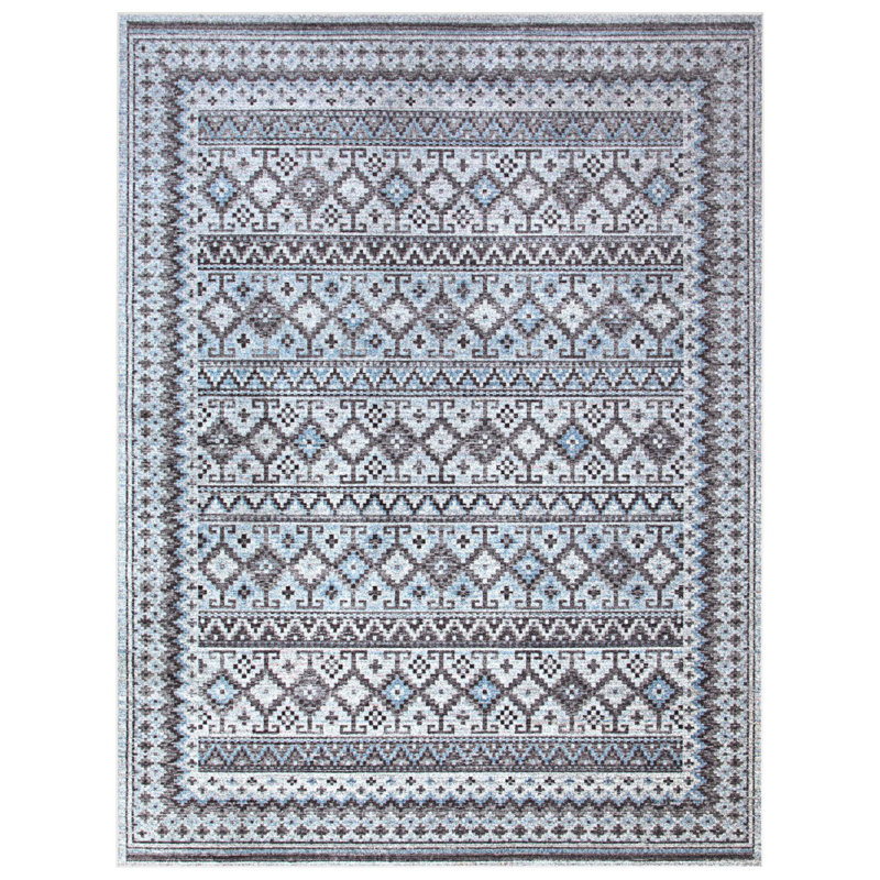 Khalif Viscose Southwestern Rug, Rectangle 5'3" x 7'6"