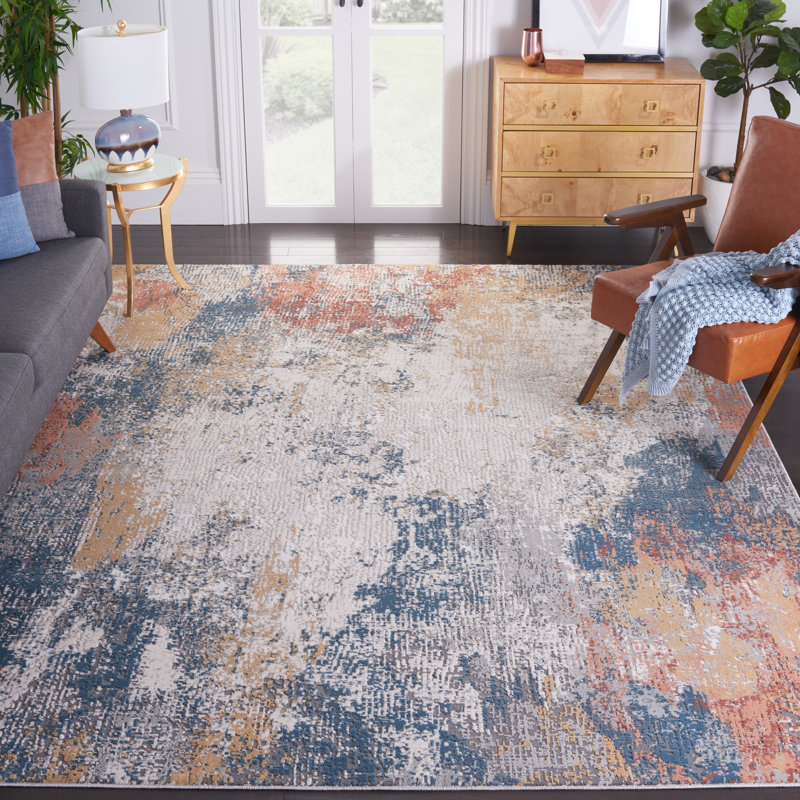 Invista Performance Abstract Rug, Rectangle 4' x 6'