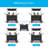 4-seater Stroller Wagon, Folding Push-pull Stroller,5-point Harnesses,adjustable Handle,black/grey-107634914