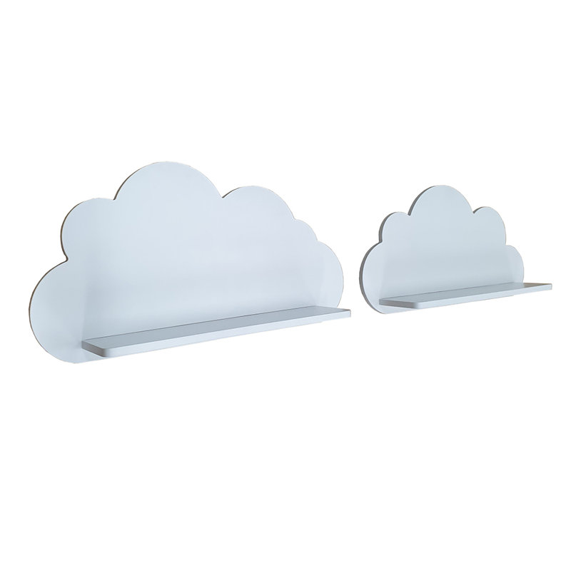 Sherman 2 Piece Floating Shelf, White