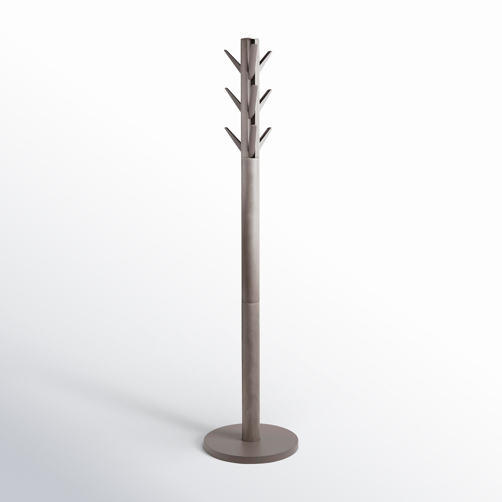 9 - Hook Freestanding Coat Rack, Gray