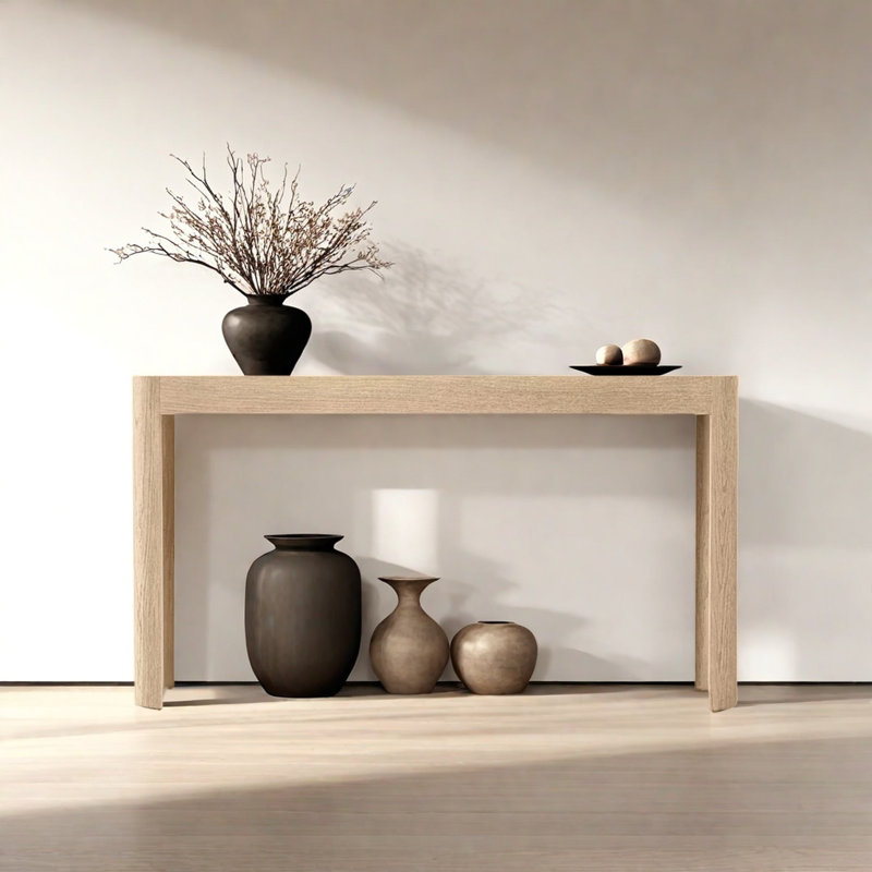 Console de campagne rétro et minimaliste, Beige