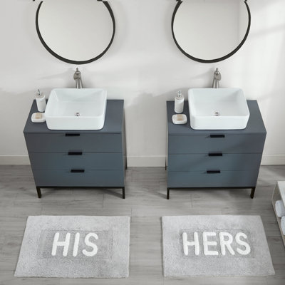 Cotton Blend Bath Rug