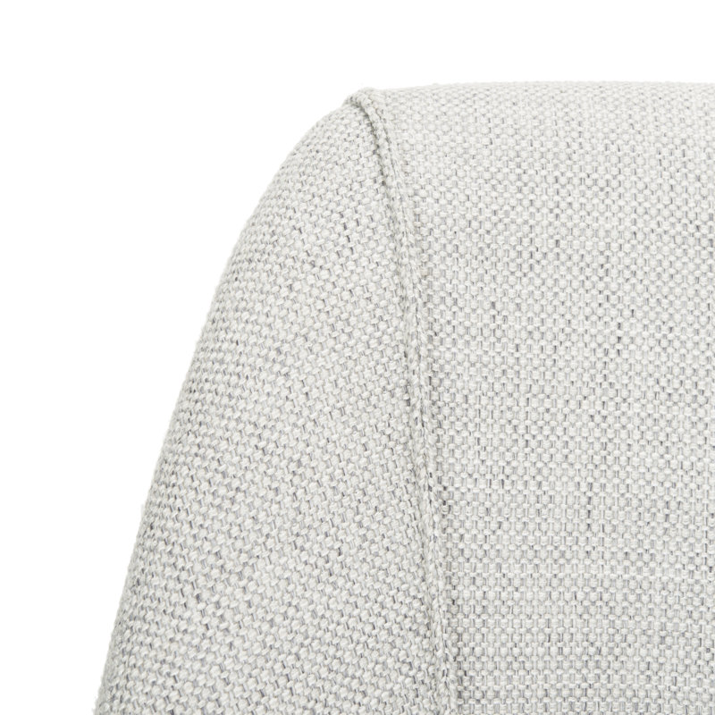 Lovel 18.5'' H Upholstered Pine Side Chair, Light Gray, Gold