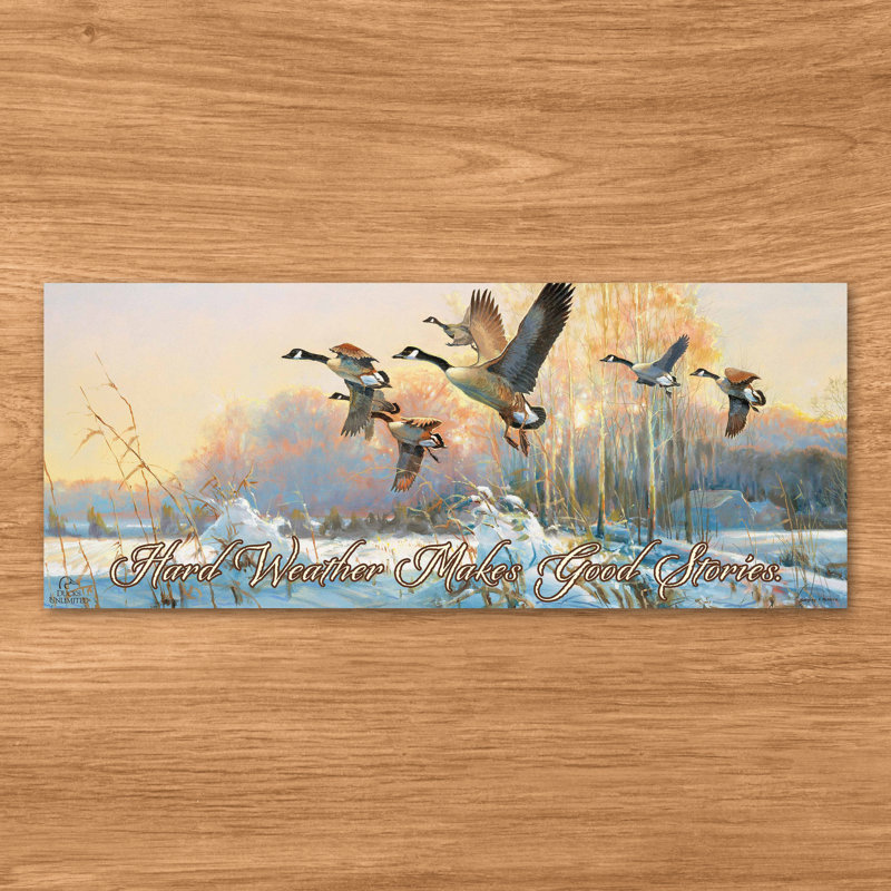 Départ tardif, panneau 30 x 76 cm, les intempéries rendent bon