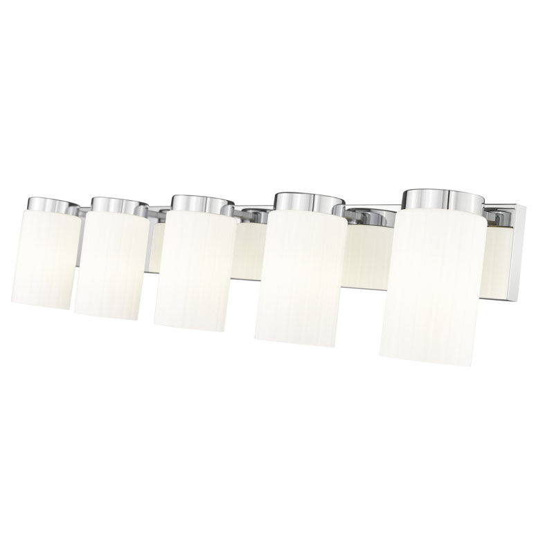 Meuble-lavabo 5 lumières Rosevale, Chrome