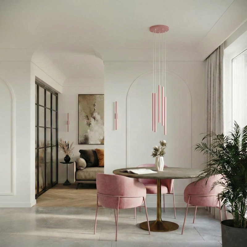 Wall lamp PASTELO 2 white, Pink