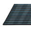 Tapis brun à rayures horizontales lavable à la machine-1840069950