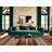 Washable Auburn Light Gray Striped Area Rug