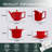 11 Piece Red Ceramic Teapot Set-628207398