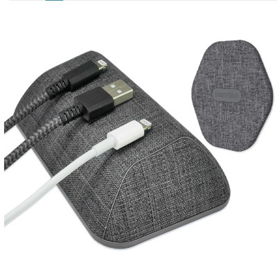 Smartish Bigger Cable Wrangler + MagSafe Mountaineer Wall Mount Bundle - Stick on Adhesive Phone Holder with Extra Strength Magnet for Apple MagSafe Accessories - No. 2 Pencil Gray