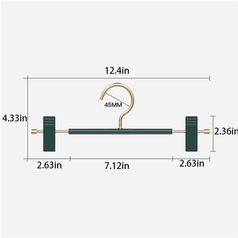 Cintre pour pantalons sans couture en alliage d'aluminium Advanced, 20