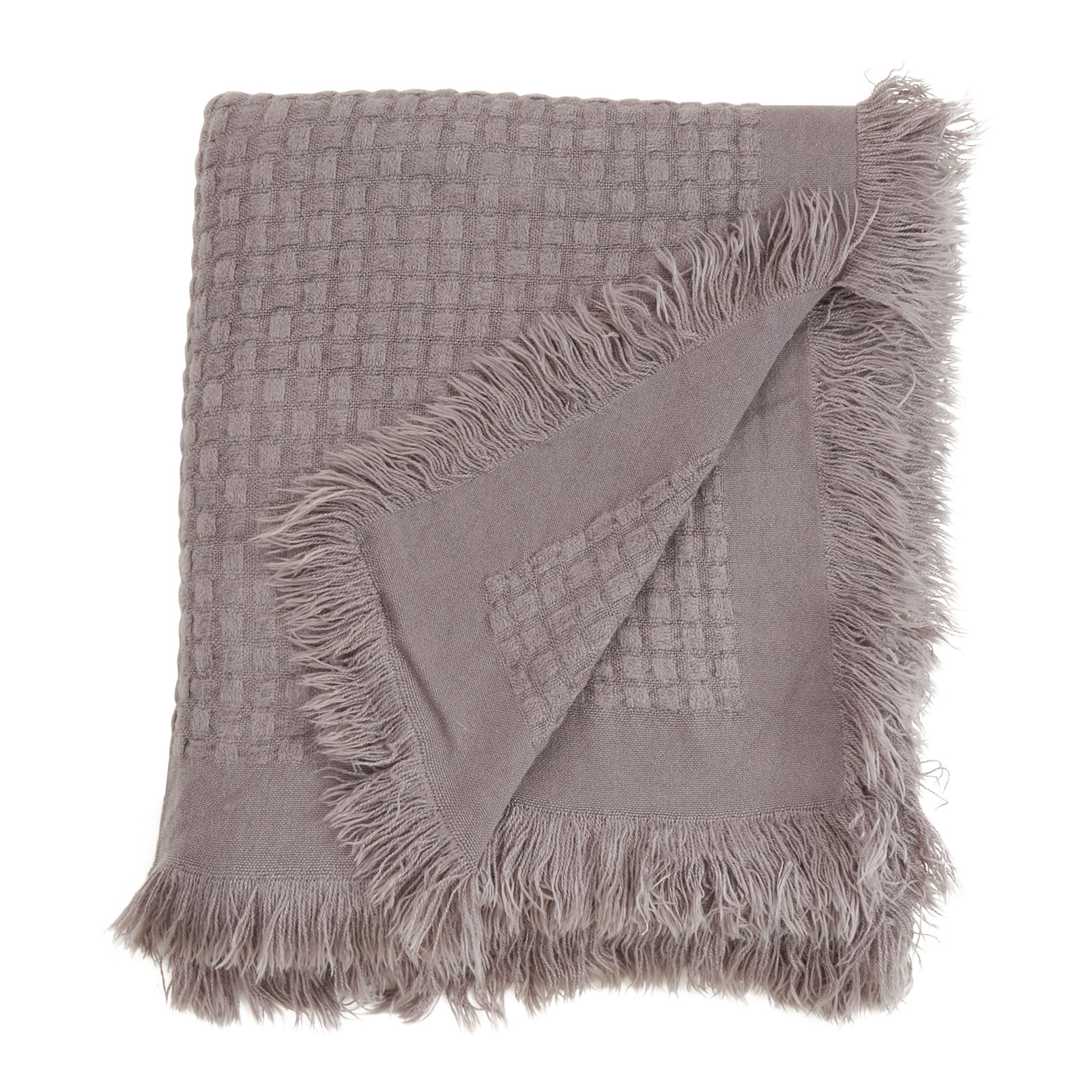 Sevan Collection Hand Woven Throw Blanket, Slate