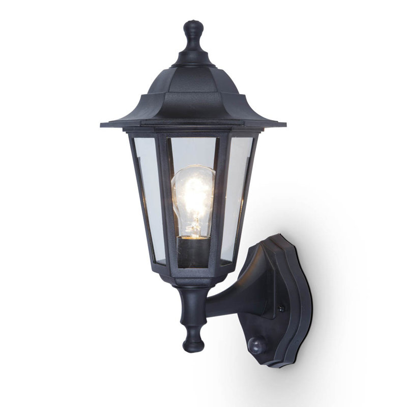 Sevval Black Outdoor Wall Lantern