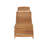 Brown Wood Outdoor Chaise Lounge For Patio Areas In With Portable Feature-263117804
