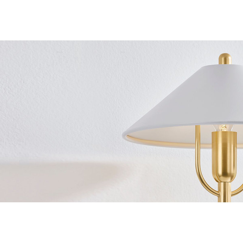 Luminaire suspendu 1 lumière Mariel, Blanc doux