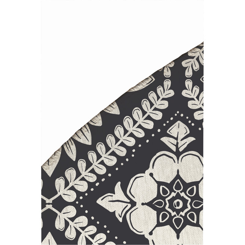 Talia Outdoor Area Rug, Round 5'