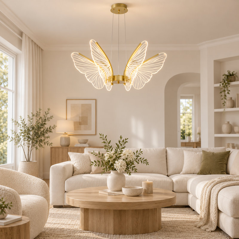 Modern Butterfly Chandelier With Led Light