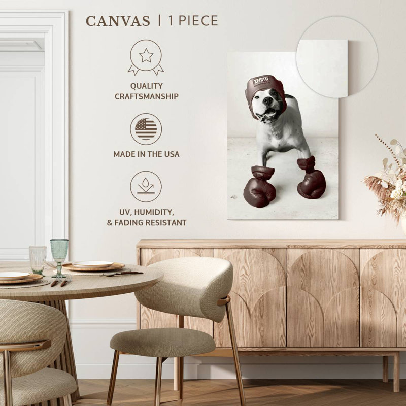 Ketti Boxing Dog, H 51 po x l 34 po