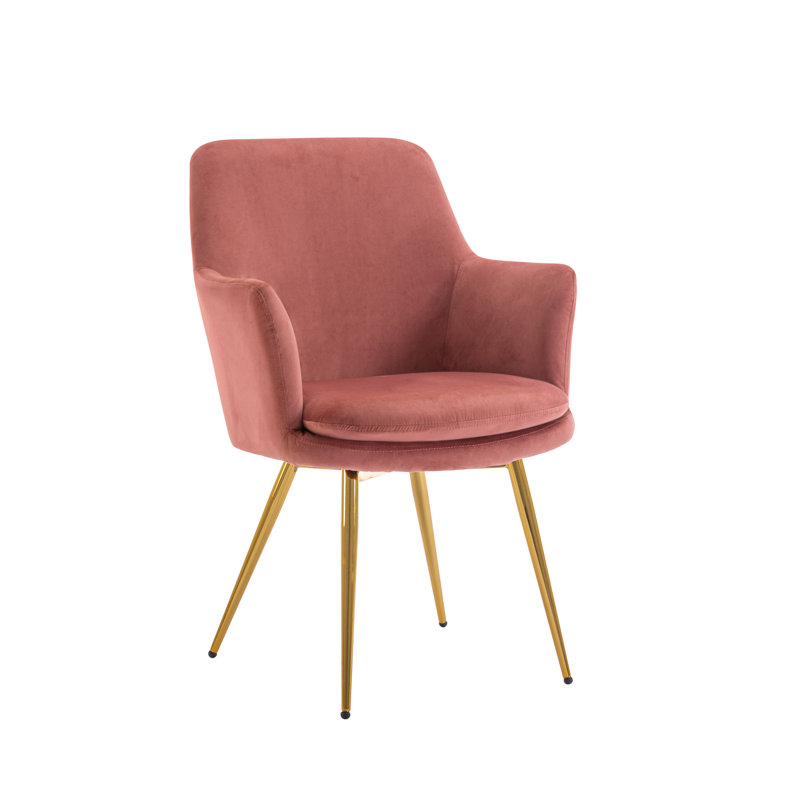 Velvet Armchair, Pink 