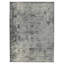 Tapis médaillon floral gris et noir 2 pi x 3 pi