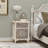 18.4'' W Carved Nightstand with Drawer & Storage Cabinet