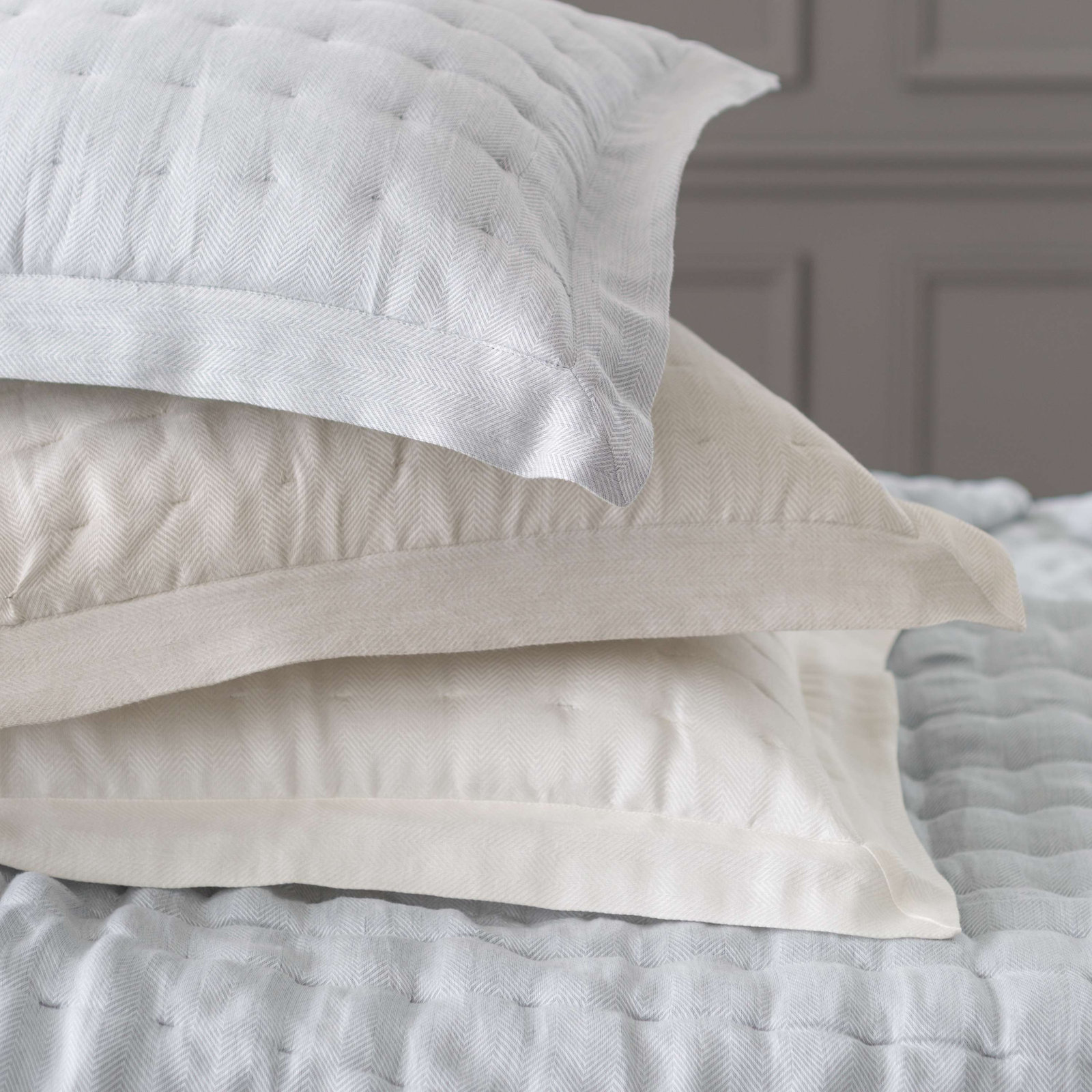 Brussels Linen Shams, Standard, Natural