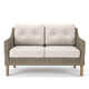 Brayden 52'' High-Density Polyethylene (HDPE) Wicker Outdoor Loveseat with Sunbrella Cushions