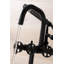 Robinet de baignoire à pattes à fixation sur le comptoir à trois poignées Webb avec douche à main-87094672