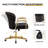 Ergonomic Faux Leather Home Office Chair-1481109270