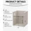 Accessoire de salle de bain 56 - 60 "X, verre trempé transparent 8 mm, cadre en acier inoxydable brossé doré
