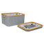 Ensemble de 2 paniers à linge en bambou