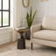 Sagebrook Home 20" Metal Accent Table White Marble Top, Multi-1994832851