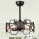 19" Crystal Ceiling Fan With Lights And Remote Control, 6-Speed DC Motor Ceiling Lighting