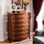 Armoire d'appoint en bois manufacturé brun massif