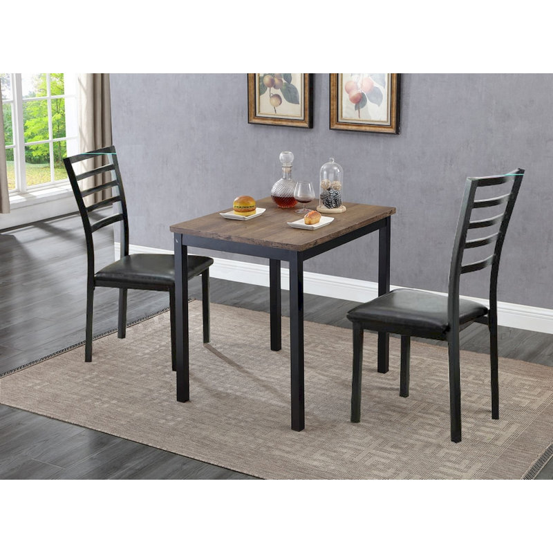 Lemmonds Metal Base Dining Table, 24" W x 32" L