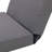 White Acacia Solid Wood Outdoor Chaise Lounge with  Dark Grey 3-Fold Water-Repellent Cushion, 400lbs Capacity,  Modern Patio Sun Lounger for Garden, Poolside-129240690