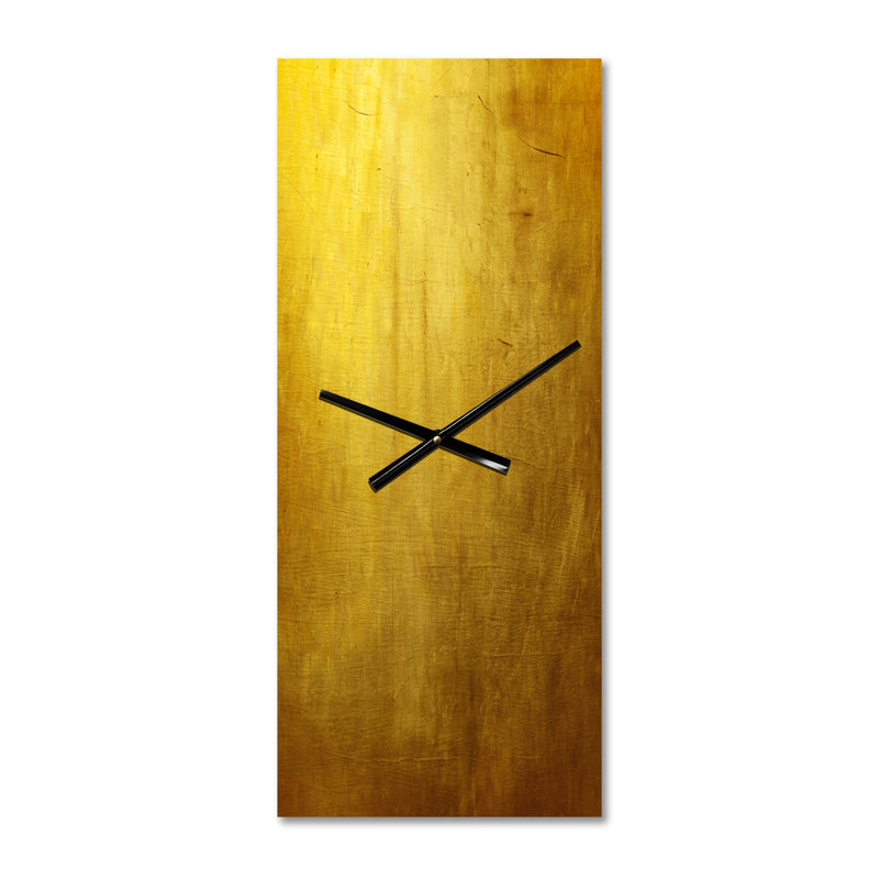 Gold Texture - Modern Wall Clock, Large