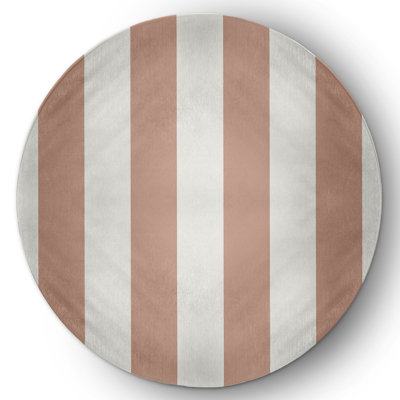 Chenille Striped Indoor / Outdoor Rug