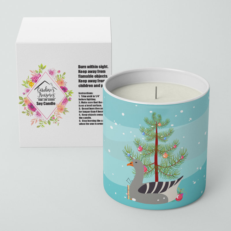 Bougie de soja décorative 10 oz Pilgrim Goose Christmas